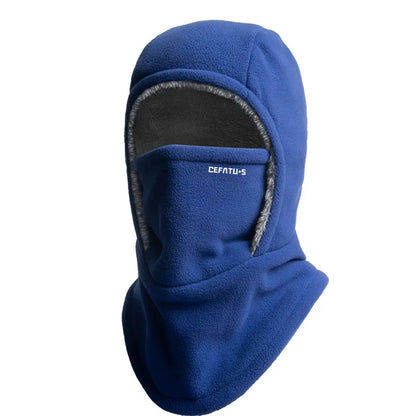 Blue fleece balaclava