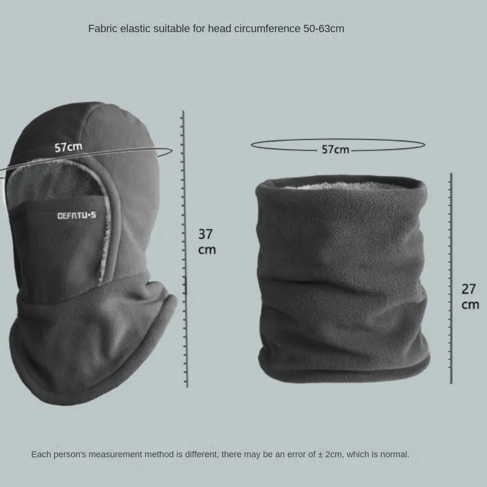 Size chart: fits head 50–63 cm, 57 cm circumference, 37 cm long