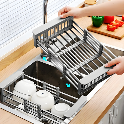 Expandable Stainless Steel Sink Drain Rack