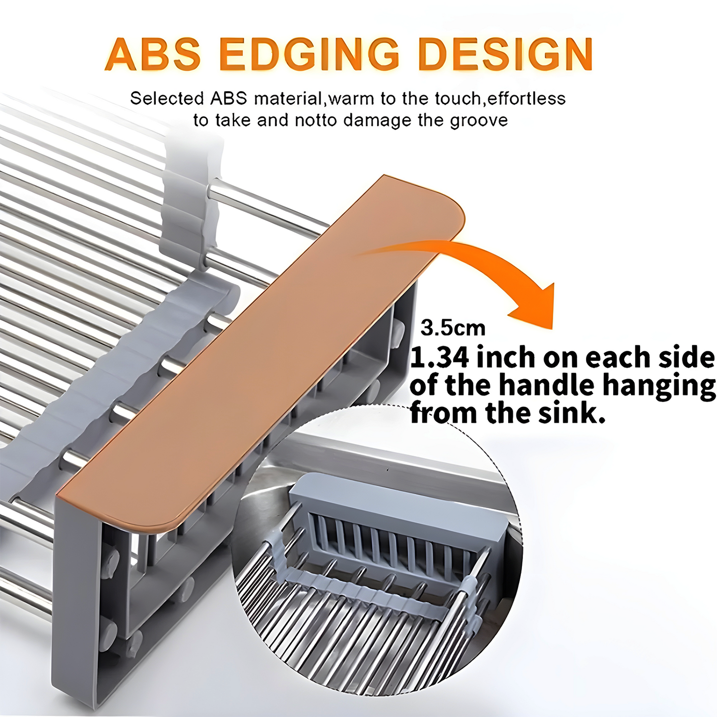 Expandable Stainless Steel Sink Drain Rack