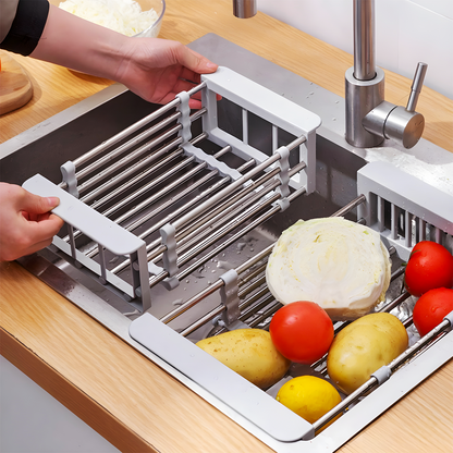 Expandable Stainless Steel Sink Drain Rack