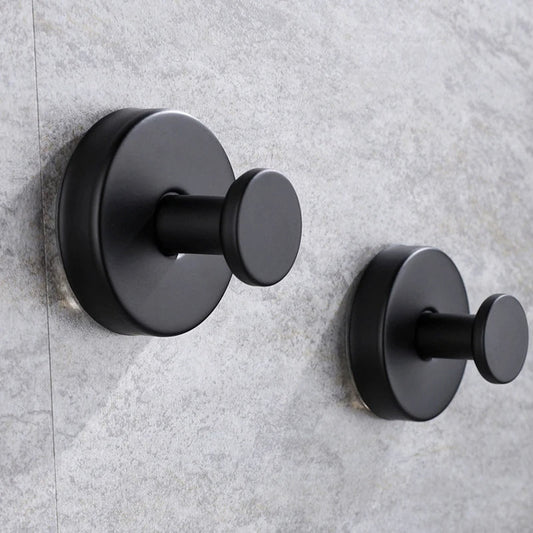 High-Quality Strong Absorption Stainless Steel Wall Hook Set - (2 Pcs)