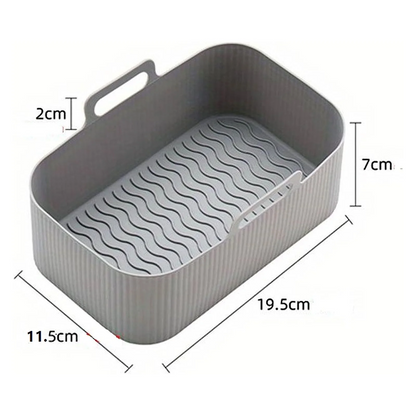 Air Fryer Silicone Baking Tray - 2 Pcs (1 Pack)