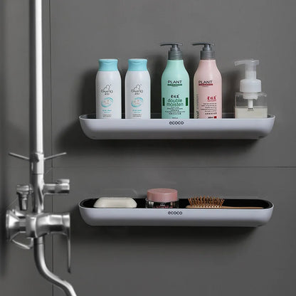 Drill Free Elegant Bathroom Wall Shelf Organizer