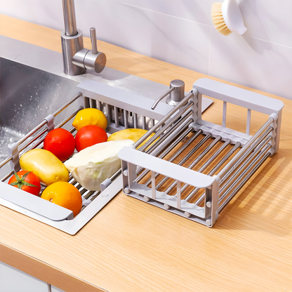 Expandable Stainless Steel Sink Drain Rack