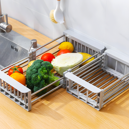 Expandable Stainless Steel Sink Drain Rack