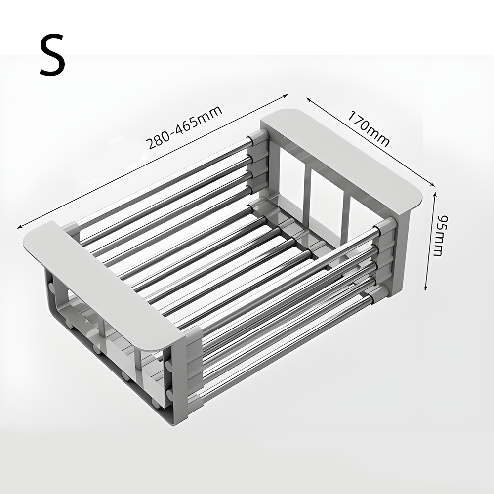 Expandable Stainless Steel Sink Drain Rack