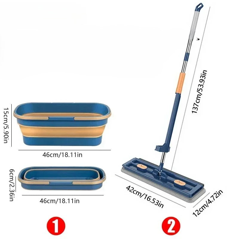 Hand Free All in one Flat Mop