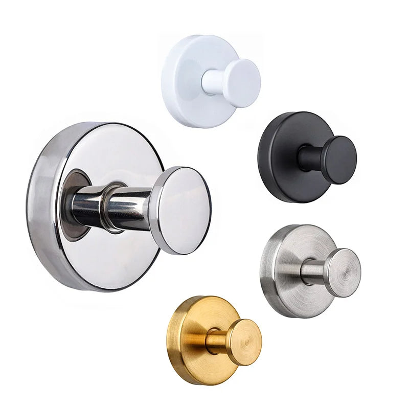 High-Quality Strong Absorption Stainless Steel Wall Hook Set - (2 Pcs)