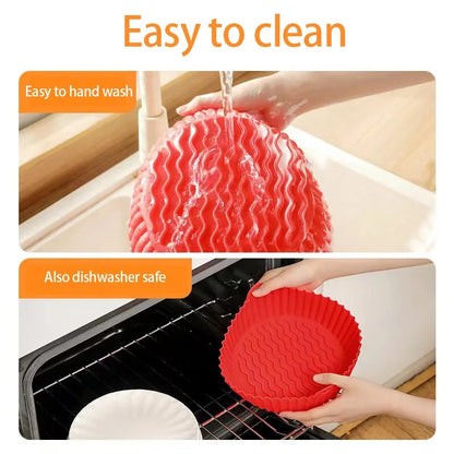 New Silicone Air Fryer Tray - 2 Pcs (1 Pack)