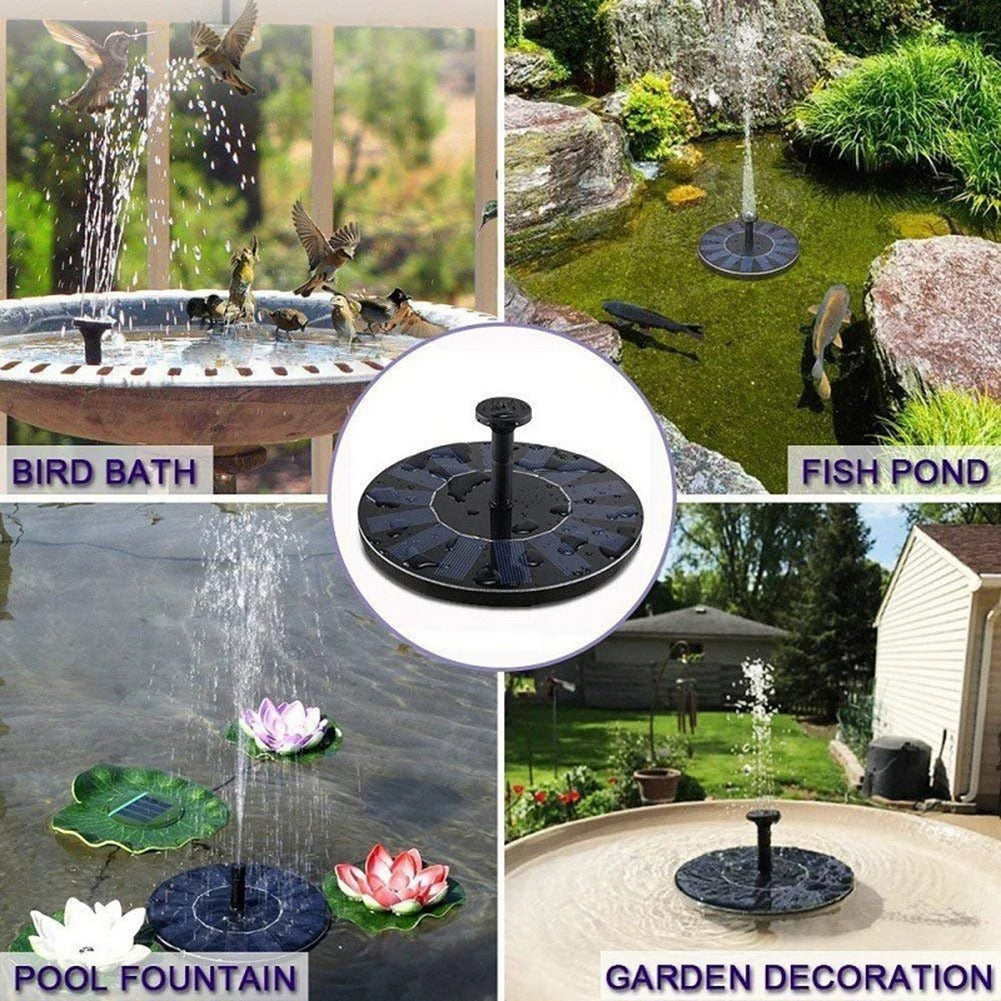 Mini Bird Bath Solar Powered Fountain