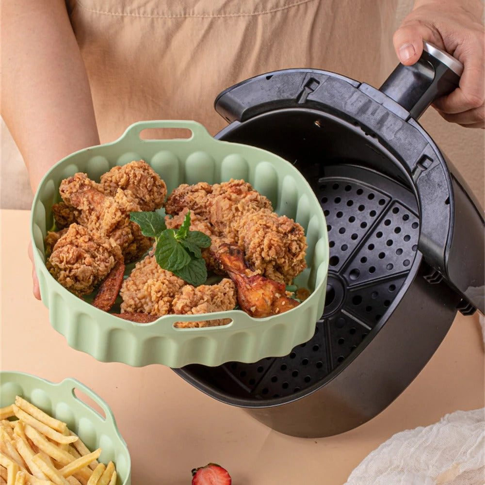 New Silicone Air Fryer Tray - 2 Pcs (1 Pack)