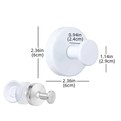 High-Quality Strong Absorption Stainless Steel Wall Hook Set - (2 Pcs)